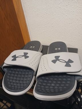 Under Armour Ignite Pro Men’s Slides - Mod Gray - Size 18